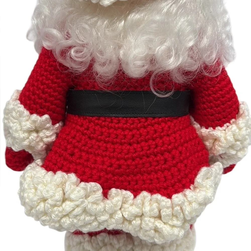 Vintage 1990 Billie Pepper Christmas SANTA CLAUS with Crochet Clothes Suit 14”